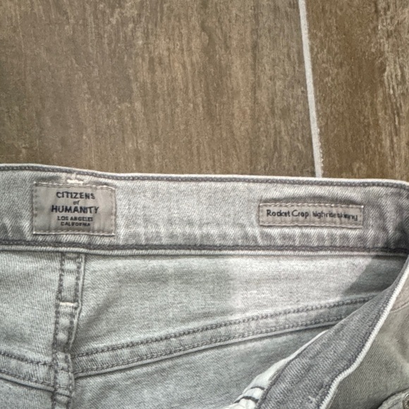 Citizens Of Humanity Rocket Crop High Rise skinny Jeans in Light Gray - Picture 2 of 12